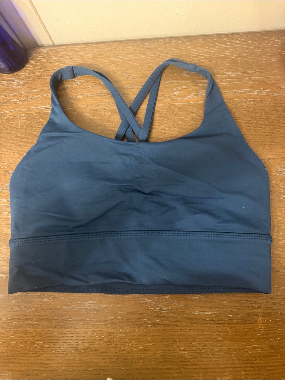 lululemon athletica Strappy Crossback Sports Bra - Slate Blue